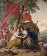 Jacob de Wit Jupiter disguised as Diana France oil painting artist